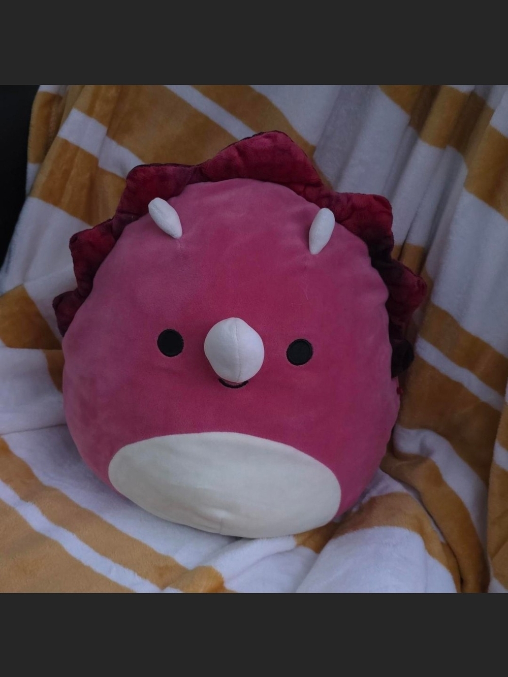 Squishmallows Pink and White Bird Plush Pillow